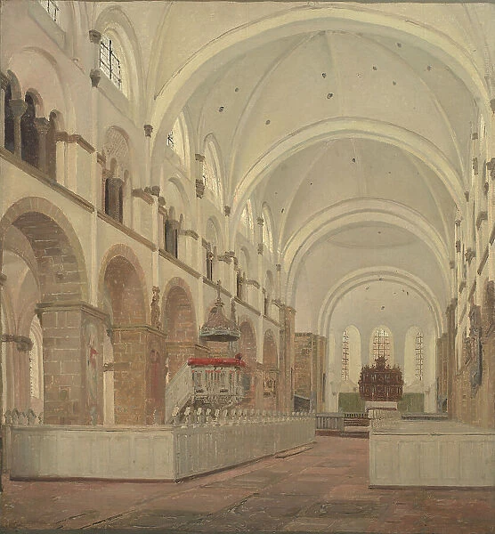 The Interior of Ribe Cathedral, 1836. Creator: Jorgen Pedersen Roed
