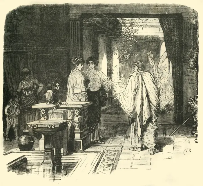 Framed Print : Interior of a Roman House, 1890. Creator: Unknown Framed Print : Interior of a Roman House, 1890. Creator: Unknown