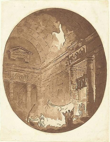 Interior of a Roman Villa, 1765. Creator: Jean Claude Richard Saint-Non