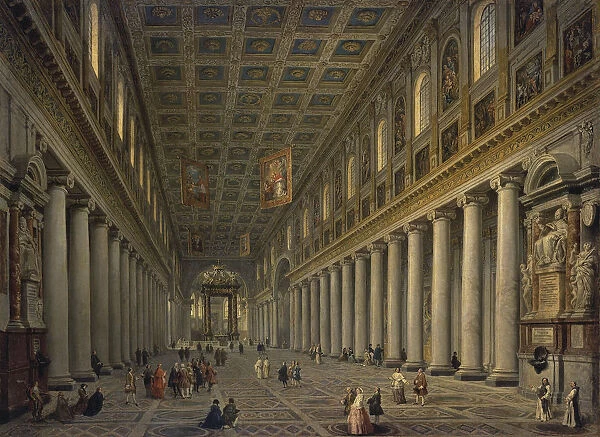 Interior of the Santa Maria Maggiore in Rome, 1750s