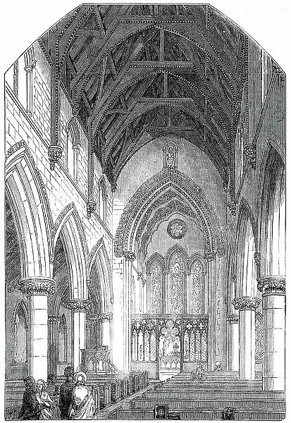 Interior of St. Barnabas Church, Pimlico, 1850. Creator: Unknown