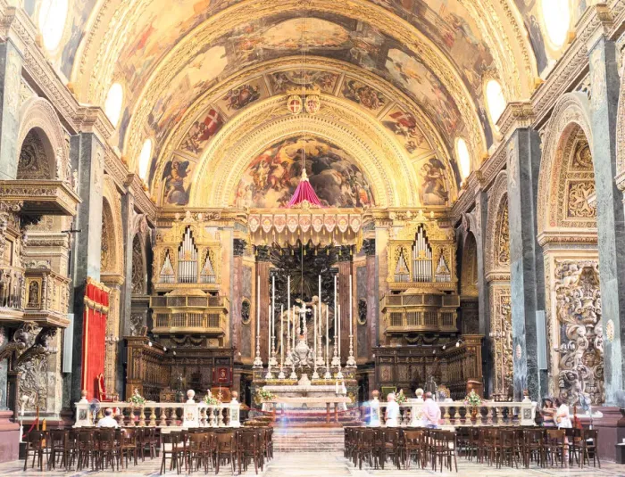 Framed Print : Interior of St Johns Co-Cathedral, Valletta, Malta Framed Print : Interior of St Johns Co-Cathedral, Valletta, Malta