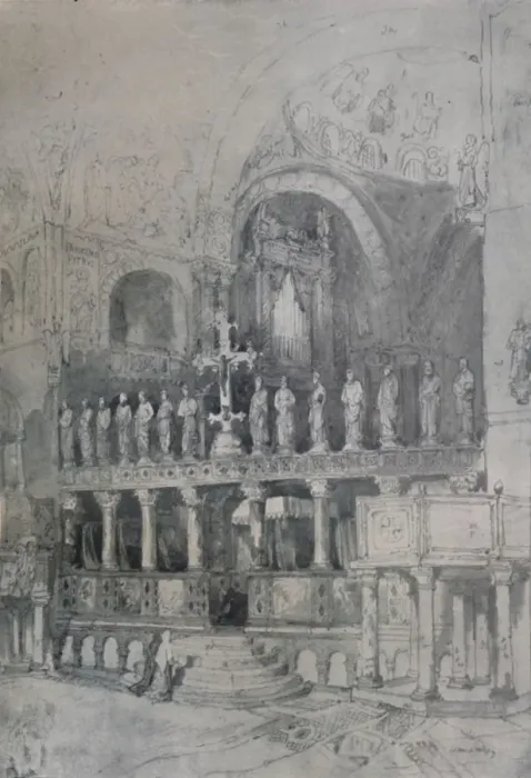 Framed Print : Interior of St. Mark s, c1830, (1925). Creator: Samuel Prout Framed Print : Interior of St. Mark s, c1830, (1925). Creator: Samuel Prout