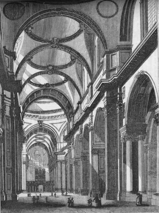 Framed Print : Interior of St. Pauls, looking East, 1835, (1845). Artist: John Jackson Framed Print : Interior of St. Pauls, looking East, 1835, (1845). Artist: John Jackson
