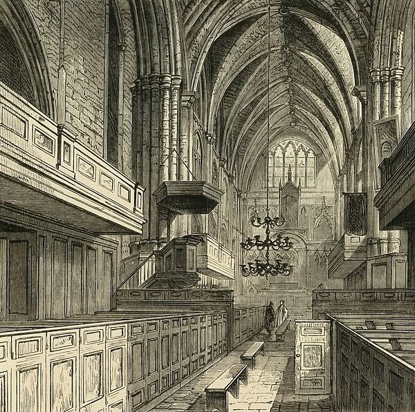Interior of St. Saviours Church, (c1878). Creator: Unknown