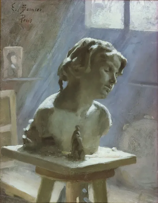 Framed Print : Interior of a Studio in Paris, 1886. Creator: Eva Fredrika Bonnier Framed Print : Interior of a Studio in Paris, 1886. Creator: Eva Fredrika Bonnier