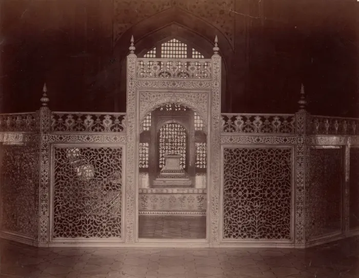 Framed Print : Interior of Taj Mahal, Agra, 1860s-70s. Creator: Unknown Framed Print : Interior of Taj Mahal, Agra, 1860s-70s. Creator: Unknown