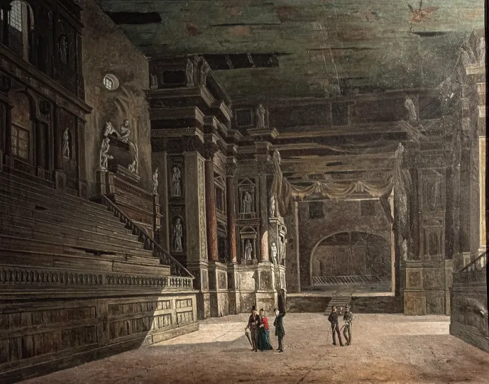 Framed Print : Interior of the Teatro Farnese, c1860-1870. Creator: Contini, Giovanni (1828-1912) Framed Print : Interior of the Teatro Farnese, c1860-1870. Creator: Contini, Giovanni (1828-1912)