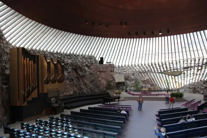 Framed Print : Interior, Temppeliaukio Church, Helsinki, Finland, 2011. Artist: Sheldon Marshall Framed Print : Interior, Temppeliaukio Church, Helsinki, Finland, 2011. Artist: Sheldon Marshall