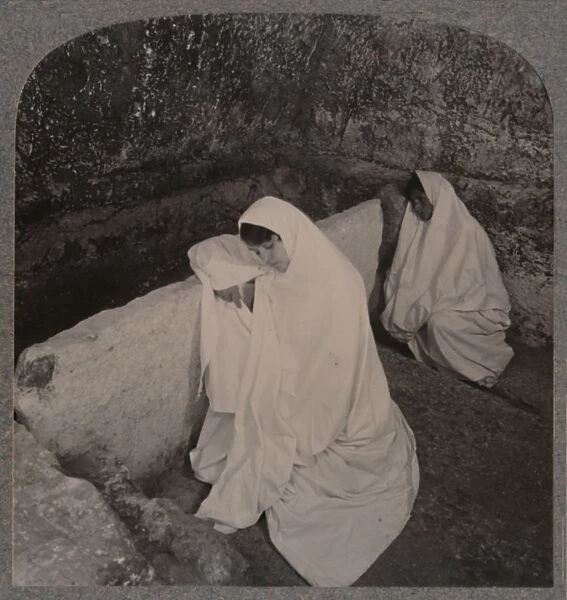 Interior of the Tomb of Christ, c1900