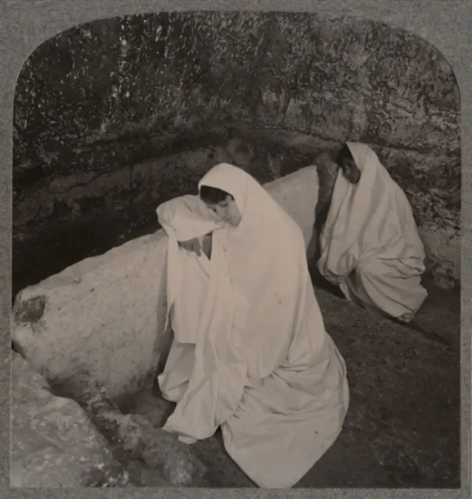 Framed Print : Interior of the Tomb of Christ, c1900 Framed Print : Interior of the Tomb of Christ, c1900