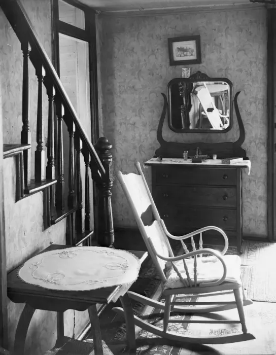 Framed Print : Interior of unemployed mans house, Morgantown, West Virginia, 1935. Creator: Walker Evans Framed Print : Interior of unemployed mans house, Morgantown, West Virginia, 1935. Creator: Walker Evans