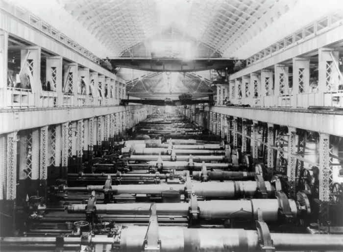 Framed Print : Interior of U.S. gun shop, Washington Navy Yard, 1903. Creator: Frances Benjamin Johnston Framed Print : Interior of U.S. gun shop, Washington Navy Yard, 1903. Creator: Frances Benjamin Johnston