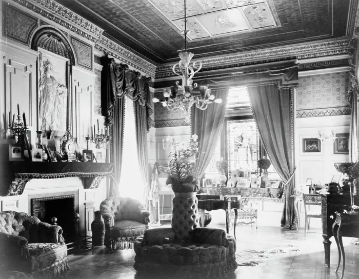 Framed Print : Interior view of Austrian Embassy, Washington, D.C. c1893. Creator: Frances Benjamin Johnston Framed Print : Interior view of Austrian Embassy, Washington, D.C. c1893. Creator: Frances Benjamin Johnston