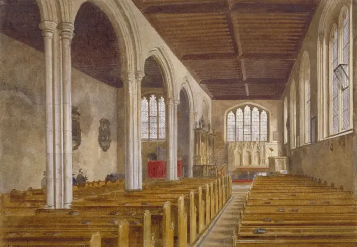 Framed Print : Interior view of the Chapel of St Peter ad Vincula, Tower of London, Stepney, London, 1883
