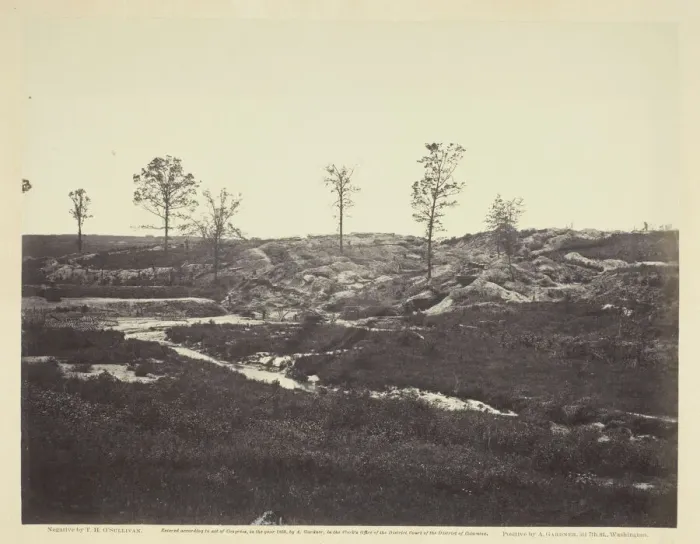 Framed Print : Interior View of the Confederate Line, May 1865. Creator: Alexander Gardner Framed Print : Interior View of the Confederate Line, May 1865. Creator: Alexander Gardner