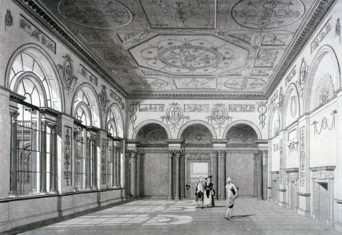 Framed Print : Interior view of the court room at the Bank of England, City of London, c1790 Framed Print : Interior view of the court room at the Bank of England, City of London, c1790