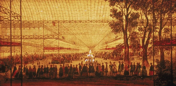 Interior view of Crystal Palace, c1851