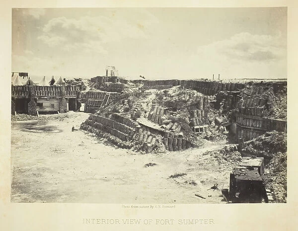 Interior View of Fort Sumpter, 1866. Creator: George N. Barnard