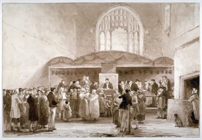 Framed Print : Interior view of Guildhall Chapel, City of London, 1817. Artist: George Jones Framed Print : Interior view of Guildhall Chapel, City of London, 1817. Artist: George Jones