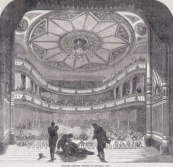 Interior view of Holborn Theatre Royal, High Holborn, Holborn, London, c1890. Artist