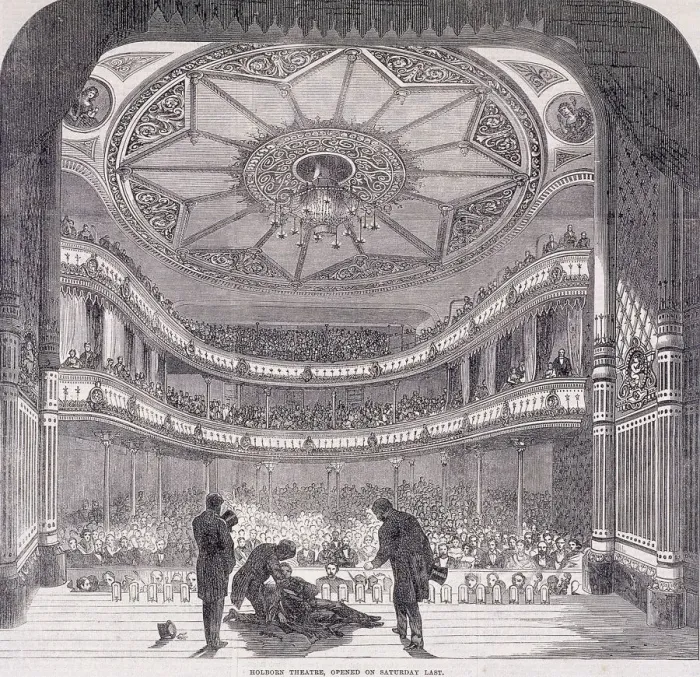 Framed Print : Interior view of Holborn Theatre Royal, High Holborn, Holborn, London, c1890. Artist Framed Print : Interior view of Holborn Theatre Royal, High Holborn, Holborn, London, c1890. Artist