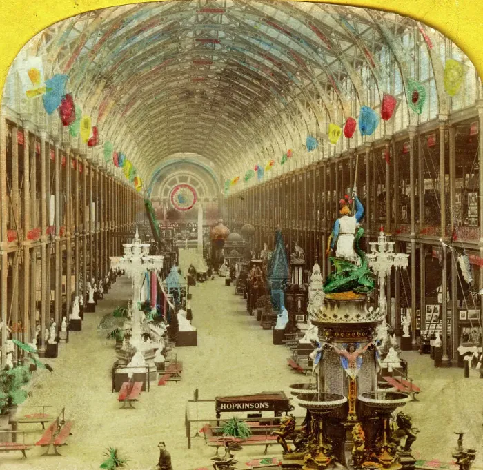 Framed Print : Interior view of the International Exhibition, London Framed Print : Interior view of the International Exhibition, London