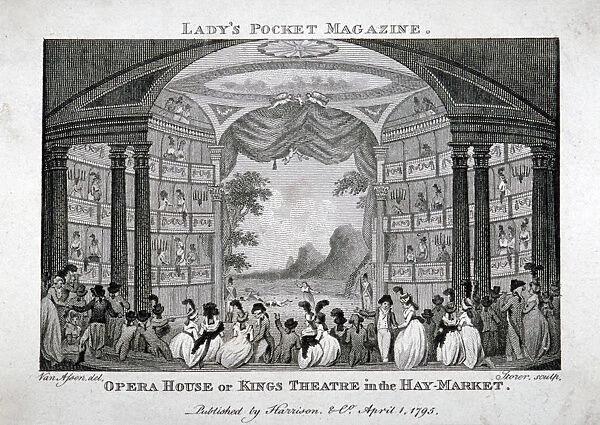 Interior view of the Kings Theatre, Haymarket, London, 1795