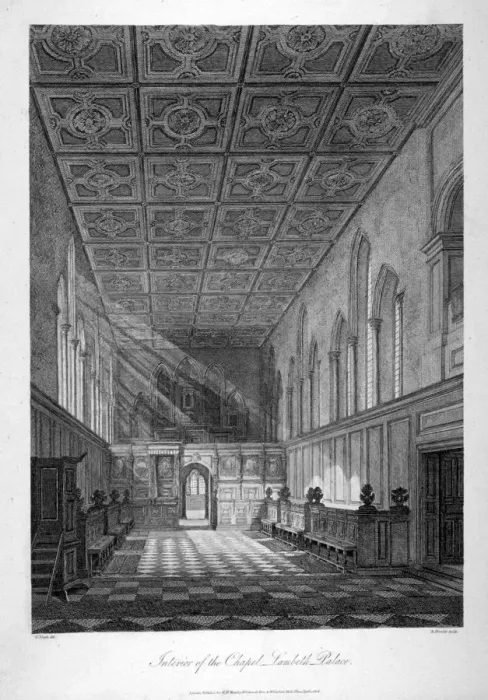 Framed Print : Interior view of Lambeth Palace chapel, London, 1806. Artist: Bartholomew Howlett Framed Print : Interior view of Lambeth Palace chapel, London, 1806. Artist: Bartholomew Howlett