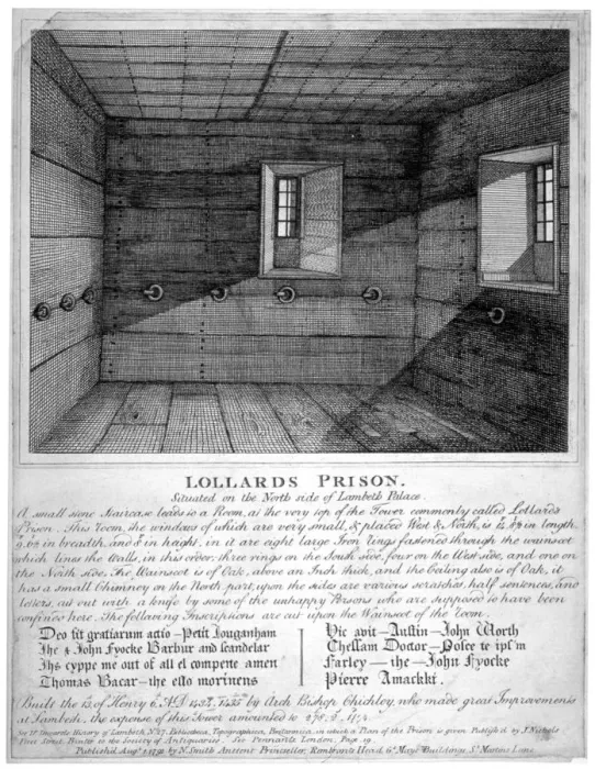Framed Print : Interior view of Lollards Prison in Lambeth Palace, London, 1791 Framed Print : Interior view of Lollards Prison in Lambeth Palace, London, 1791