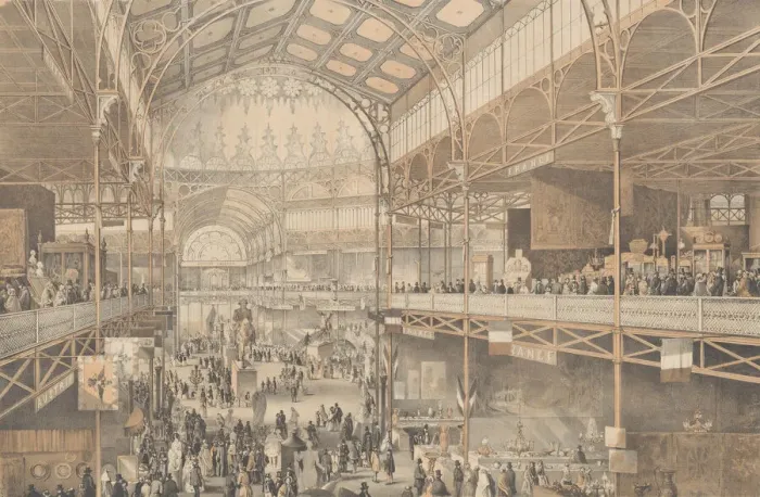 Framed Print : An Interior View of the New York Crystal Palace, 1853. Creator: Charles Parsons Framed Print : An Interior View of the New York Crystal Palace, 1853. Creator: Charles Parsons