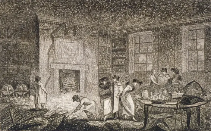Framed Print : Interior view of the premises of Nathaniel Bentley, Leadenhall Street, City of London, 1804 Framed Print : Interior view of the premises of Nathaniel Bentley, Leadenhall Street, City of London, 1804