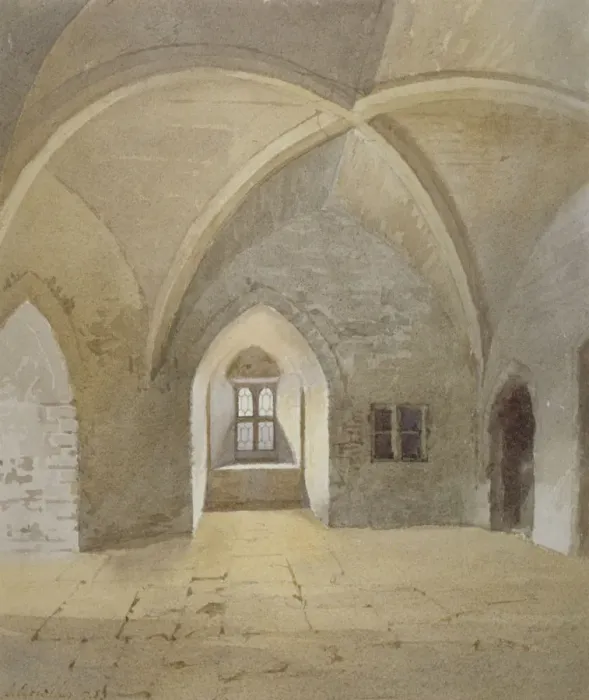 Framed Print : Interior view of the prison in the Bowyer Tower, Tower of London, Stepney, London, 1883 Framed Print : Interior view of the prison in the Bowyer Tower, Tower of London, Stepney, London, 1883