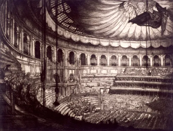 Framed Print : Interior view of the Royal Albert Hall, Kensington, London, 1916 Framed Print : Interior view of the Royal Albert Hall, Kensington, London, 1916
