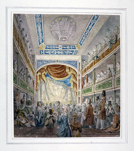 Interior view of the Royal Standard Theatre, Shoreditch High Street, London, c1840