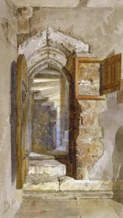 Framed Print : Interior view of the Salt Tower within the Tower of London, 1883. Artist: John Crowther