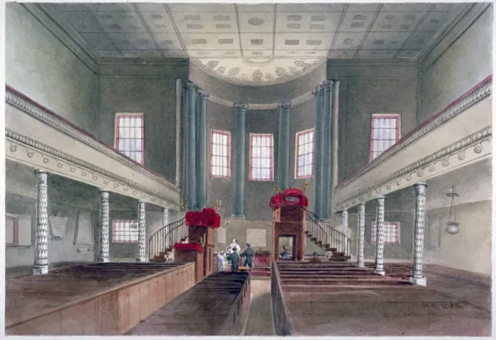 Framed Print : Interior view of St Pancras New Church, London, 1855. Artist: W Guest Framed Print : Interior view of St Pancras New Church, London, 1855. Artist: W Guest