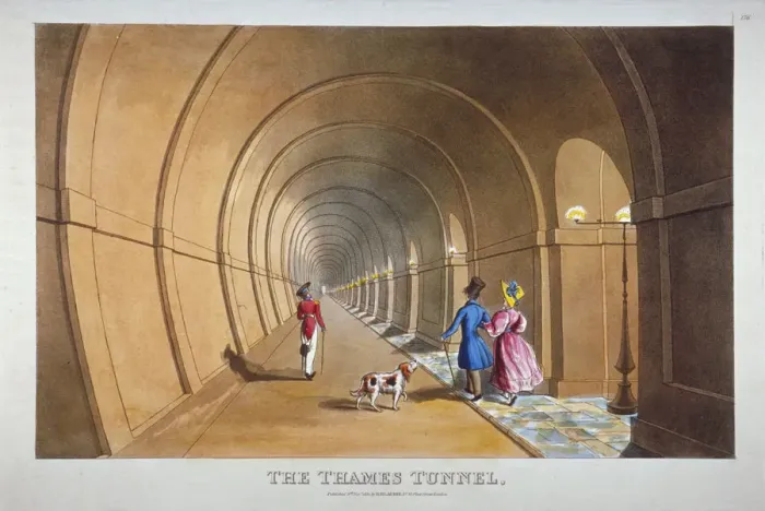 Framed Print : Interior view of the Thames Tunnel, London, 1830 Framed Print : Interior view of the Thames Tunnel, London, 1830
