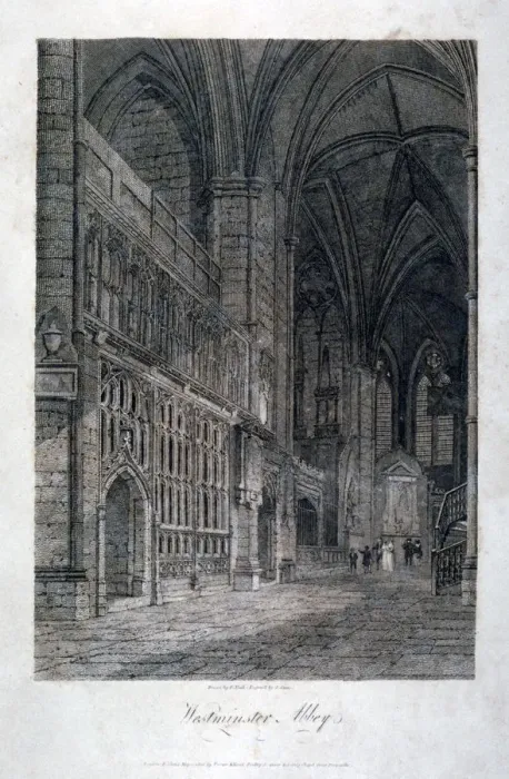 Framed Print : Interior view of Westminster Abbey, London, 1805. Artist: James Sargant Storer Framed Print : Interior view of Westminster Abbey, London, 1805. Artist: James Sargant Storer