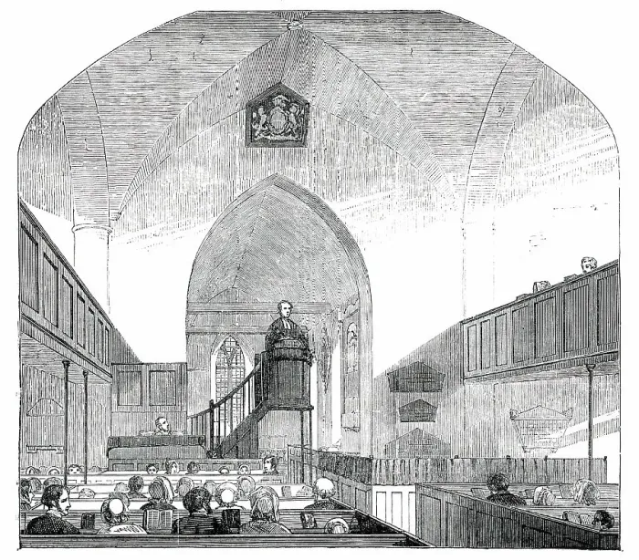 Framed Print : Interior of Whippingham Church, Isle of Wight, 1850. Creator: Unknown
