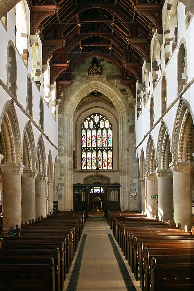 Interior of Wimborne Minster, Dorset