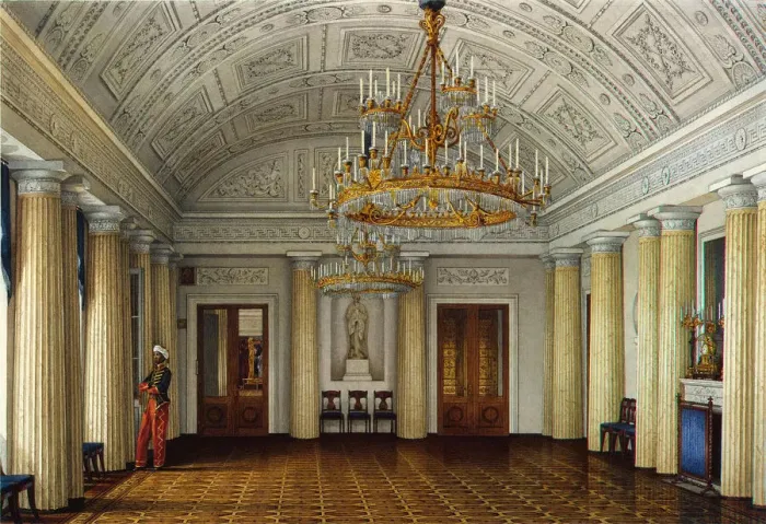 Framed Print : Interiors of the Winter Palace, The Arab Hall or Large Dining-Room, Mid of the 19th cen Framed Print : Interiors of the Winter Palace, The Arab Hall or Large Dining-Room, Mid of the 19th cen