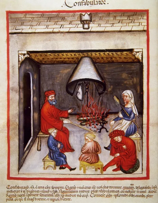 Framed Print : Interlocutor, 14th century. Creator: Unknown Framed Print : Interlocutor, 14th century. Creator: Unknown