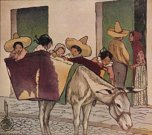 An Interlude - The Breadmans Donkey, 1912. Artist: Helen Hyde