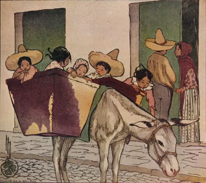 Framed Print : An Interlude - The Breadmans Donkey, 1912. Artist: Helen Hyde Framed Print : An Interlude - The Breadmans Donkey, 1912. Artist: Helen Hyde