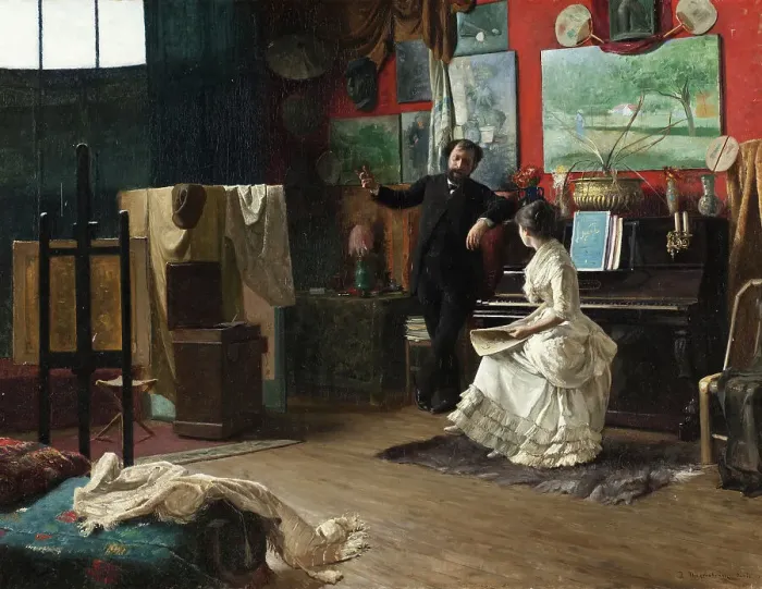 Framed Print : Intermezzo, 1883. Creator: Robert Thegerstrom Framed Print : Intermezzo, 1883. Creator: Robert Thegerstrom