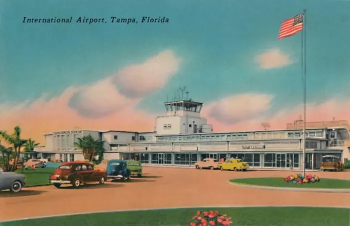 Framed Print : International Airport, Tampa, Florida, c1940s Framed Print : International Airport, Tampa, Florida, c1940s