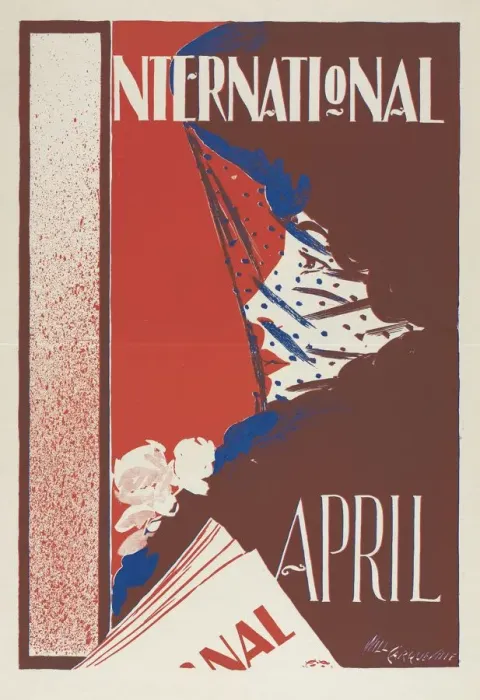 Framed Print : International, April, 1896-1898. Creator: Will Carqueville (American, 1871-1946) Framed Print : International, April, 1896-1898. Creator: Will Carqueville (American, 1871-1946)