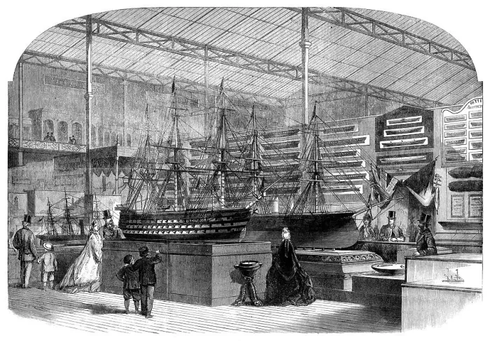 Framed Print : The International Exhibition: the Admiralty Department of the Naval Court, 1862. Creator: Smyth Framed Print : The International Exhibition: the Admiralty Department of the Naval Court, 1862. Creator: Smyth