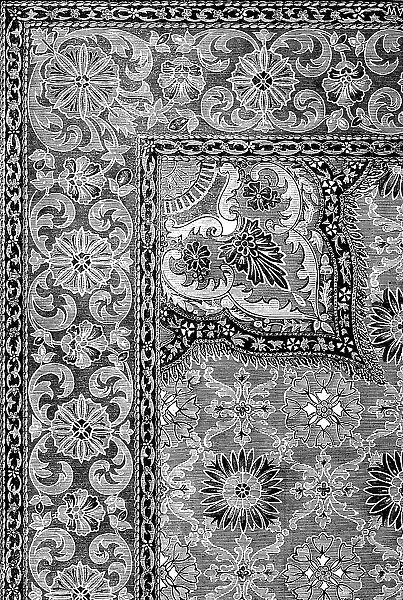 The International Exhibition: Axminster carpet by Lapworth Brothers, 1862. Creator: Unknown